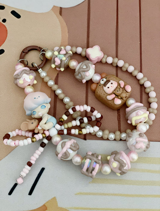 Blue Pink DIMOO Phone Charms