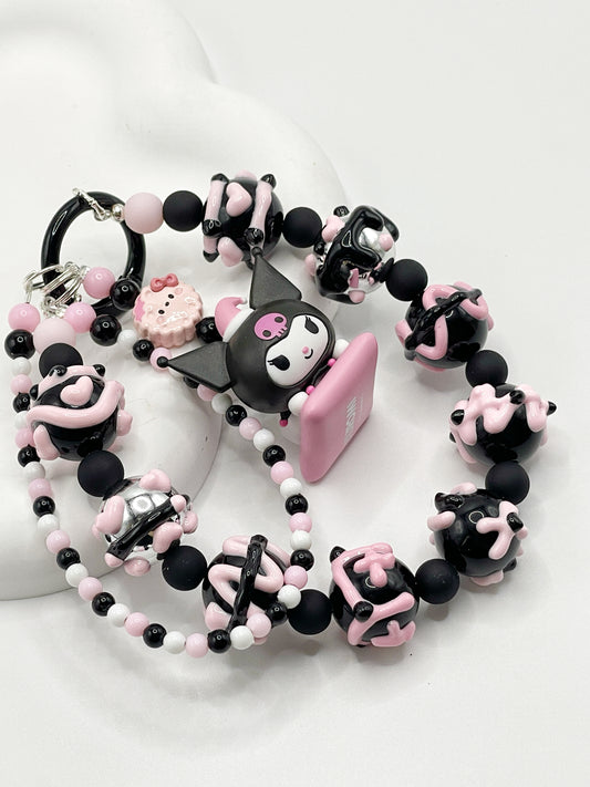 Kuromi Black Powder Sweet Cool Style Phone Charms