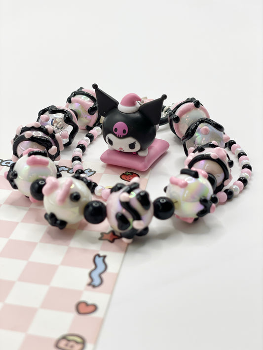 Kuromi White Powder Sweet and Cool Phone Charms