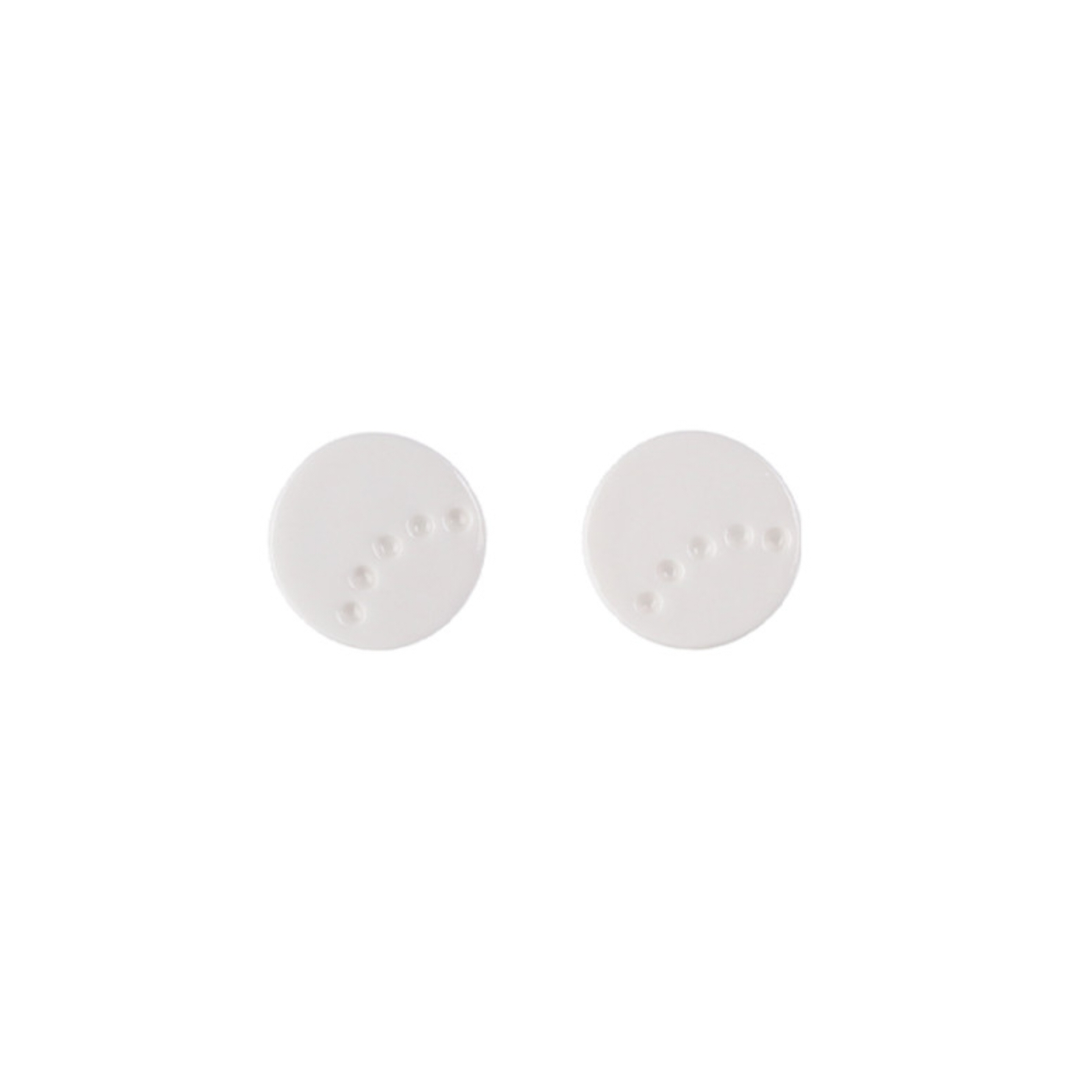 Round Ceramic Stud Earrings-1_3